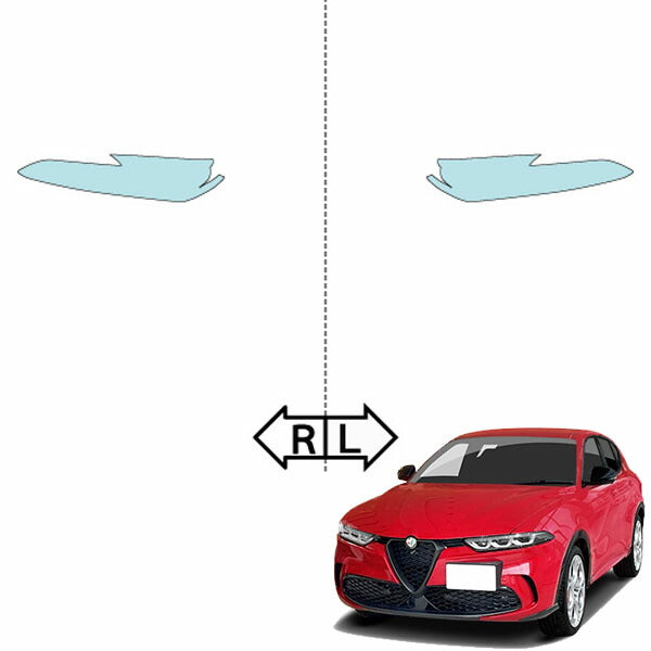 カット済みヘッドライトプロテクションフィルム アルファロメオ トナーレ (R5.2-) (AV115型) (Ti/Hybrid Ti/Veloce/Hybrid Veloce) (PH5333K2305A0SA)