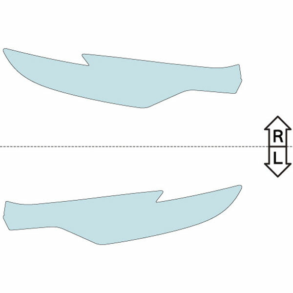 カット済みヘッドライトプロテクションフィルム マセラティ レヴァンテ (H28.9-) (MLE30D型/MLE30A型/MLE38A型) (PH5436K1605A0SA)