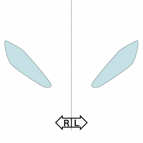 カット済みヘッドライトプロテクションフィルム マセラティ Gran Turismo スポーツ (H29.10-) (MGTA1型) (Base) (PH5466C1705A0SA)