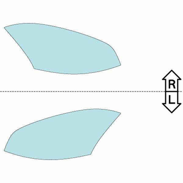 カット済みヘッドライトプロテクションフィルム シトロエン C4 Picasso (H23.2-H26.3) (B585F02P型) (1.6T Exclusive) (PH5704J1105A0SA)