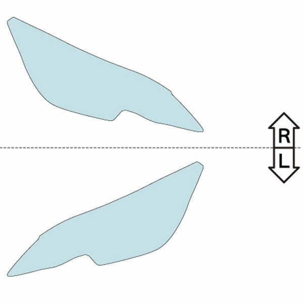 カット済みヘッドライトプロテクションフィルム プジョー 308 (H29.10-R4.3) (Base) (PH5803H1705A0SA)