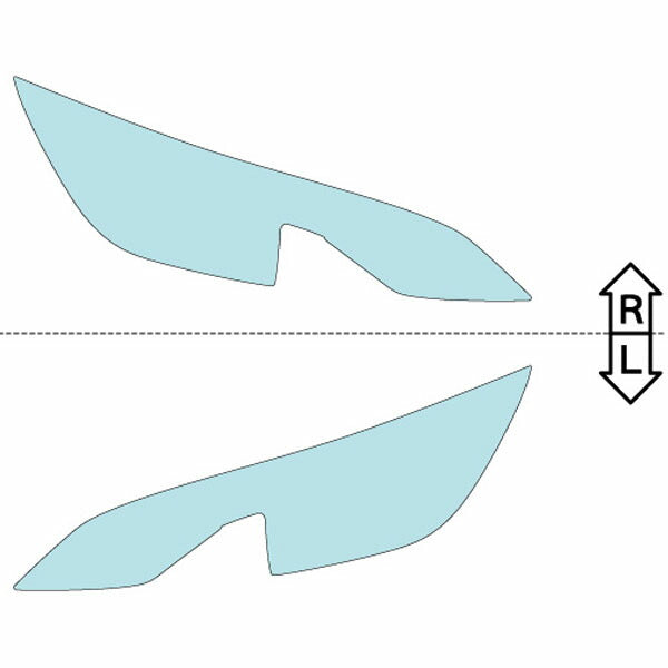 カット済みヘッドライトプロテクションフィルム プジョー 5008 (H29.9-R2.12) (P875G06型/P87AH01型) (アリュール/GT ブルーHDi) (PH5835K1705A0SA)
