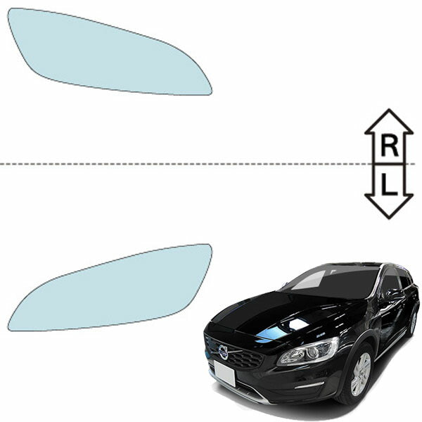 カット済みヘッドライトプロテクションフィルム ボルボ V60 クロスカントリー (H27.10-H31.3) (FD4204T型/FB525XC型) (PH6206S1505A0SA)