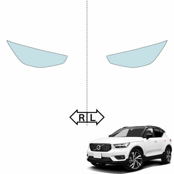 ヘッドライトプロテクションフィルム カット済み ボルボ XC40 (H30.3-R4.6) (XB420XC/XB420TXCM/XB3154XCP) (PH6224K1805A0SA) ECHELON