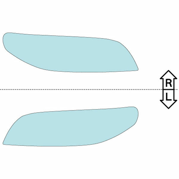 カット済みヘッドライトプロテクションフィルム ボルボ XC70 (H16.10-H19.10) (SB5254AWL型) (2.5T) (PH6227K0405A0SA)