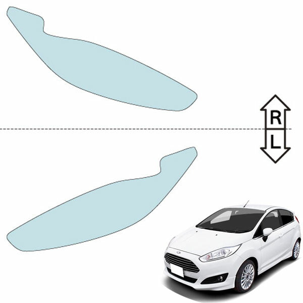 カット済みヘッドライトプロテクションフィルム フォード フィエスタ (H26.2-H28.12) (WF0SFJ型) (エコブースト) (PH7202H1405A0SA)