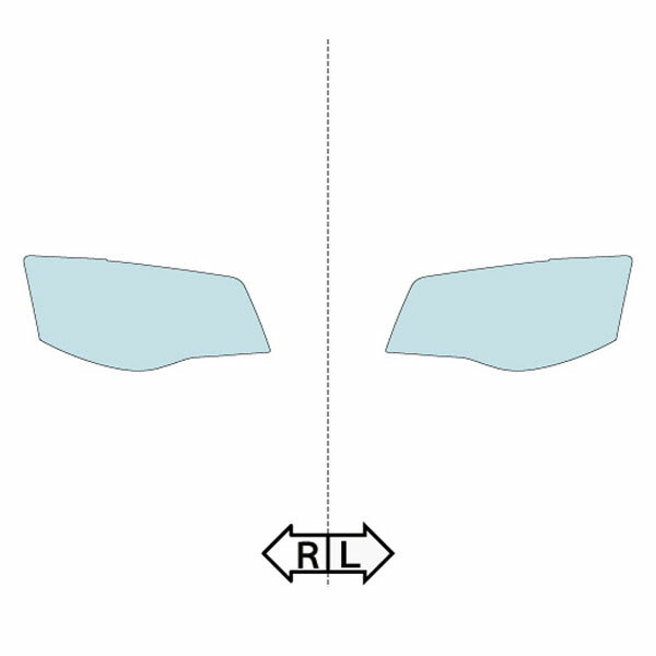 カット済みヘッドライトプロテクションフィルム クライスラー グランドボイジャー (H20.5-H23.2) (RT38型) (LX/ツーリング/リミテッド) (PH7505J0805A0SA)