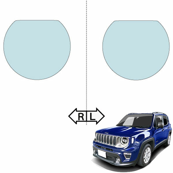 カット済みヘッドライトプロテクションフィルム ジープ レネゲード (H31.2-) (BV13PM型) (Longitude/Limited/Trailhawk) (PH7603K1905A0SA)