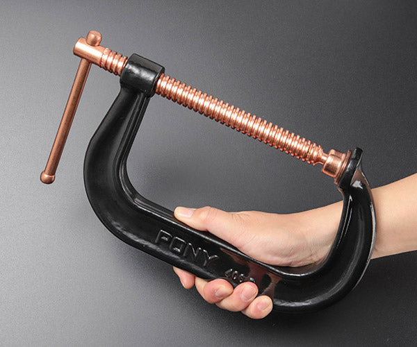 【ワケあり特価品】 (状態B) PONY 406-D PONY スチール カッパー Cクランプ 6インチ ポニー
