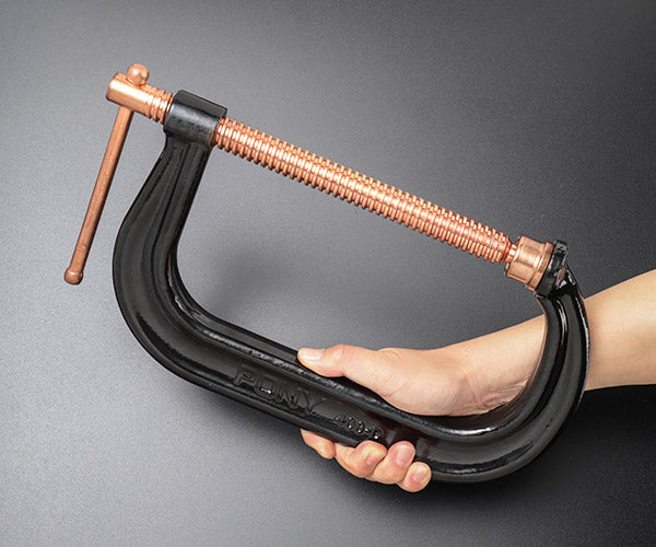 【ワケあり特価品】 (状態B) PONY 408-D PONY スチール カッパー Cクランプ 8インチ ポニー