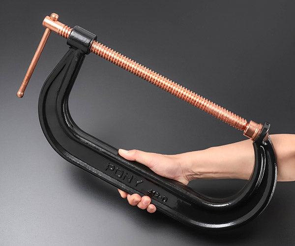 【ワケあり特価品】 (状態B) PONY 412-D PONY スチール カッパー Cクランプ 12インチ ポニー
