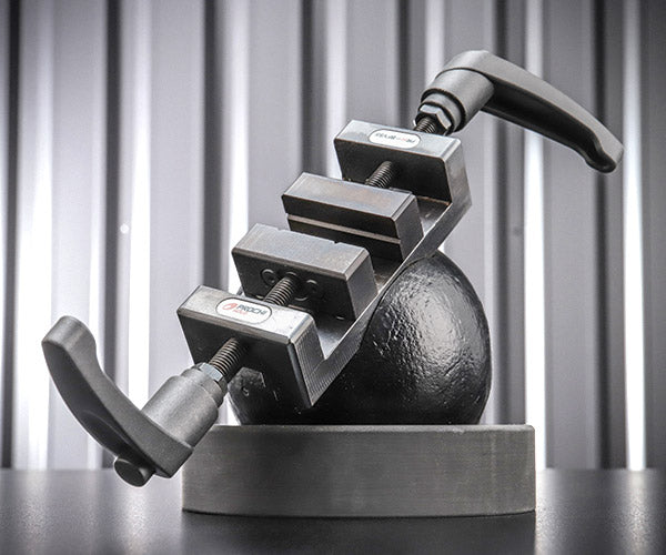 【12月の特価品】プロチ ボールフリーバイス 55mm PRH-BFV55(オカスギ UBB-4000 同等仕様・色違い) 万力 バイス 角度自在 口金開55mm 軽作業・卓上作業向け PROCHI