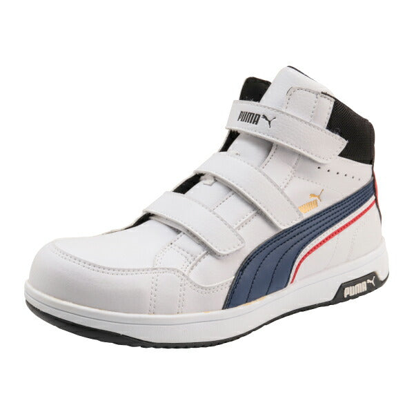 プーマ ヘリテイジ ミッドカット エアツイスト 2.0 No.63.204.0 PUMA ベルトモデル クレスト革調 PUモデル 安全靴 JSAA規格 A種 プロスニーカー ヘリテージ ミドルカット