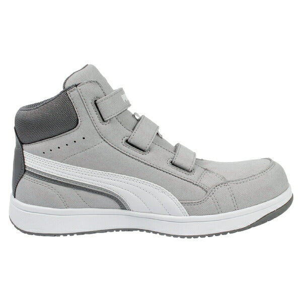 プーマ ヘリテイジ ミッドカット エアツイスト 2.0 No.63.206.0 グレー PUMA ベルトモデル 安全靴 おしゃれ かっこいい 作業靴 JSAA規格 A種 プロスニーカー ヘリテージ ミドルカット