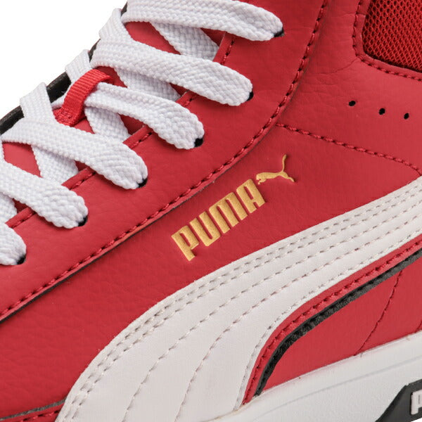 プーマ ヘリテイジ ミッドカット エアツイスト 2.0 No.63.209.0 PUMA シューレースタイプ クレスト革調 PUモデル 安全靴 JSAA規格 A種 プロスニーカー ヘリテージ ミドルカット