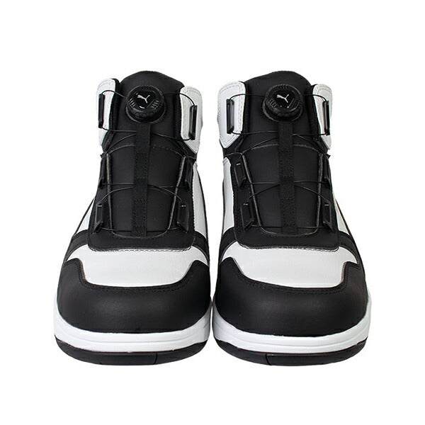 プーマ 安全靴 63.211.0 フロントコート ディスク ブラック ミッド FRONTCOURT DISC MID PUMA HERITAGE ヘリテイジ ディスクレーシングシステム