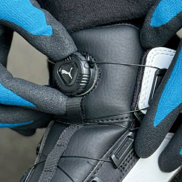 プーマ 安全靴 63.211.0 フロントコート ディスク ブラック ミッド FRONTCOURT DISC MID PUMA HERITAGE ヘリテイジ ディスクレーシングシステム