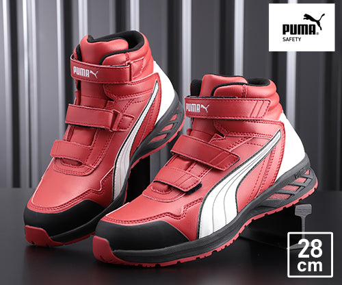 PUMA RIDER 2.0 RED MID ライダー 2.0・レッド・ミッド No.63.354.0 28.0cm プーマ 安全靴 おしゃれ かっこいい 作業靴 スニーカー