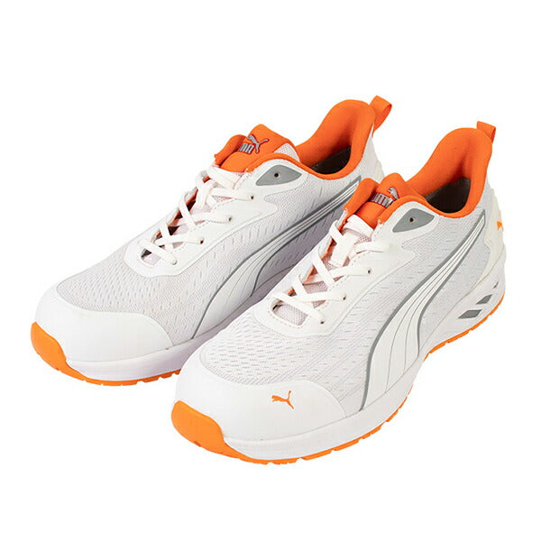 プーマ 安全靴 64.404.0 グライド ホワイト ロー PUMA GLIDE WHITE LOW 軽量 衝撃吸収 先芯入り JAPAN ATHLETIC