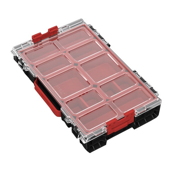 日本正規品 キューブリック PRO オーガナイザー 100 S 5L パーツケース カップ8個 IP54 モジュール連結 (ORGQPRO100CZAPG003)(5901238254393) QBRICK