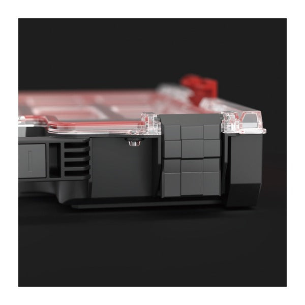 日本正規品 キューブリック PRO オーガナイザー 200 M 6L パーツケース カップ8個 IP54 モジュール連結 (ORGQPRO200CZAPG003)(5901238254409) QBRICK