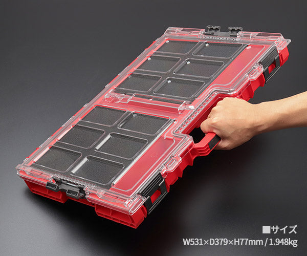 キューブリック 5901238256601 超耐久オーガナイザー L 2.0 容量6L 幅531x高さ77mm QBRICK ORGQL2FCZEPG003 QS1 ONE Organizer L2.0 Red MFI