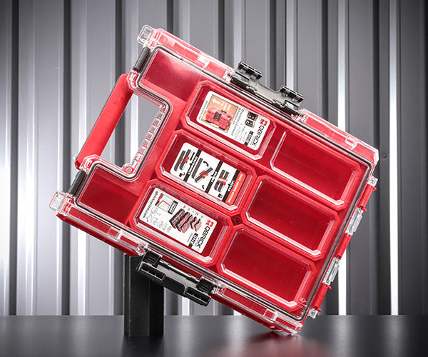 【3月の特価品】キューブリック 5901238256618 超耐久オーガナイザー M 2.0 容量2.5L 幅264x高さ77mm QBRICK ORGQM2CZEPG003 QS1 ONE Organizer M 2.0 Red