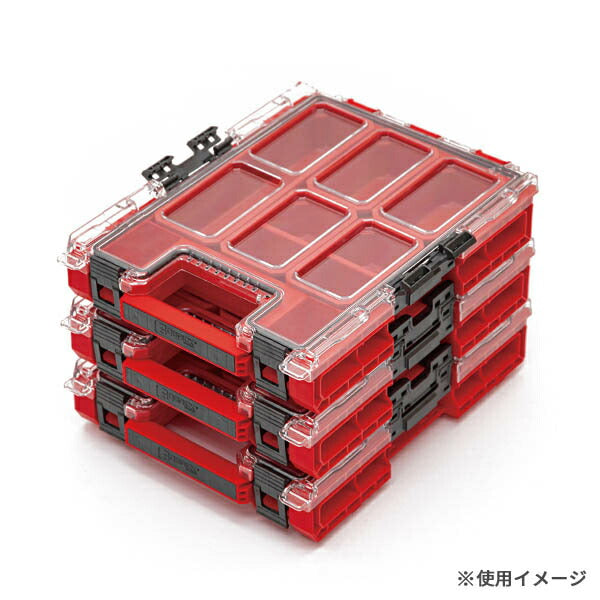 キューブリック 5901238256618 超耐久オーガナイザー M 2.0 容量2.5L 幅264x高さ77mm QBRICK ORGQM2CZEPG003 QS1 ONE Organizer M 2.0 Red
