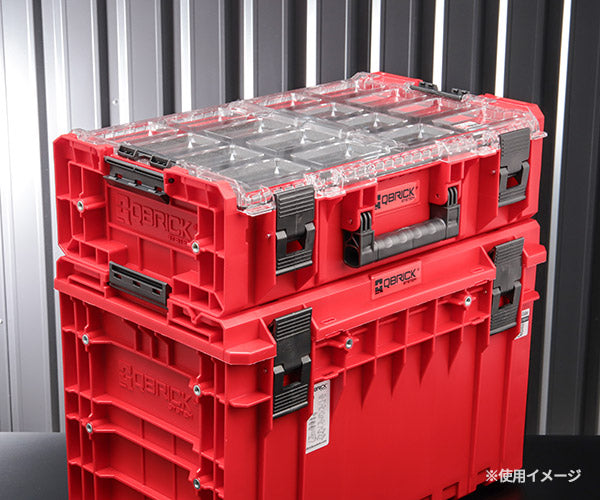キューブリック 5901238257172 超耐久オーガナイザー XXL 2.0 容量19.5L 幅582x高さ172mm QBRICK ORGQ2XLFCZEPG003 QS1 ONE Organizer 2XL2 Insert Red