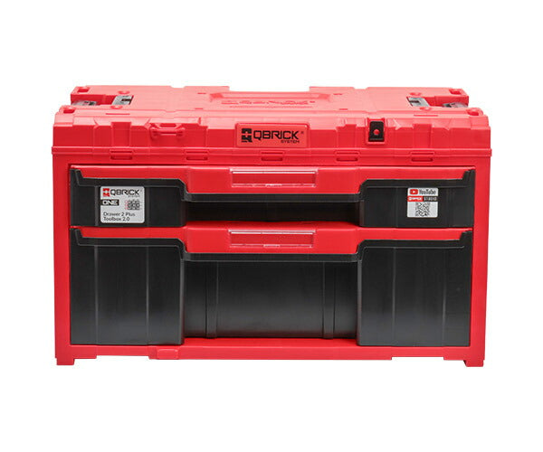 【3月の特価品】キューブリック 5901238259756 超耐久2段引出しツールボックス QBRICK SKRQONED2PCZEPG003 QS1 ONE Drawer Plus Toolbox2 Red