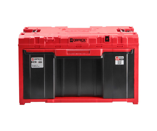 【10月の特価品】日本正規品 キューブリック QS1 ツールボックス 1段引出し 赤 (SKRQONED1CZEPG003)(5901238260486) QBRICK