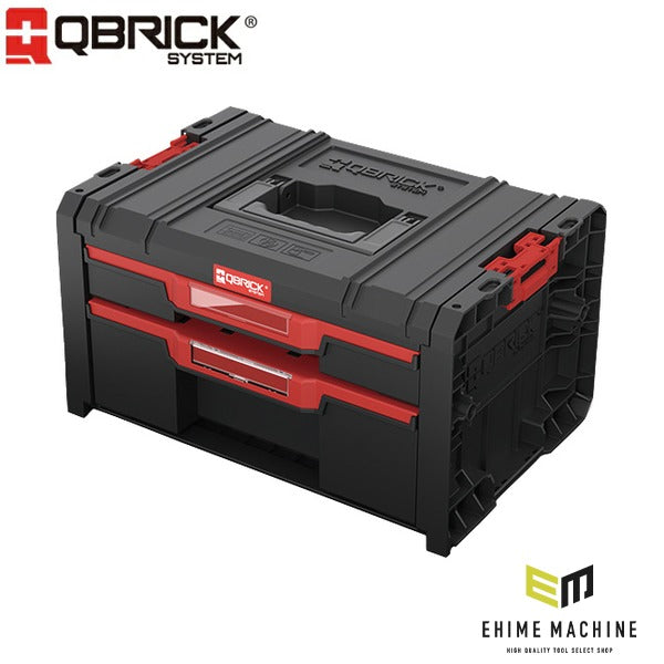 日本正規品 キューブリック PRO 2.0 2段引出しツールボックス 4.5L+9.5L 自動ロック 金属レール モジュール連結 (SKRQPROD2B2CZAPG003)(5901238265078) QBRICK
