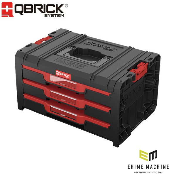 日本正規品 キューブリック PRO 2.0 3段引出しツールボックス 4.5L×3 自動ロック 金属レール モジュール連結 (SKRQPROD3B2CZAPG003)(5901238265085) QBRICK