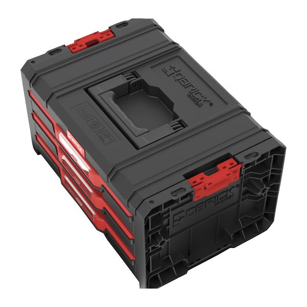 日本正規品 キューブリック PRO 2.0 3段引出しツールボックス 4.5L×3 自動ロック 金属レール モジュール連結 (SKRQPROD3B2CZAPG003)(5901238265085) QBRICK