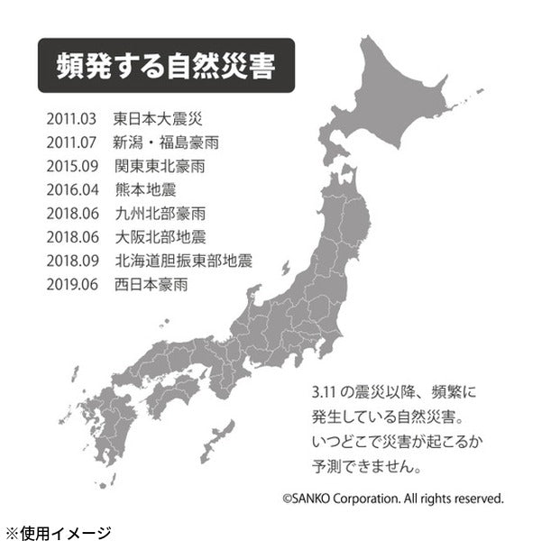 サンコー 防災用トイレ袋 30回分 凝固剤付 吸水約600cc 日本製 (R-47)(4973381585571)