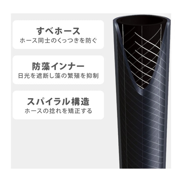 タカギ ホースリール オーロラBASE 30m (R1330GY)(4975373199858) takagi