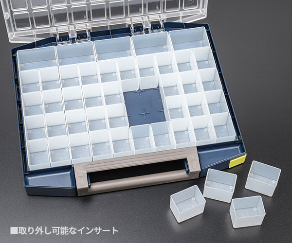 ラーコ パーツケース ボクサー 55 5×10-45 (134897)(5733439134897) トレー45個付属 ワンタッチロック RAACO