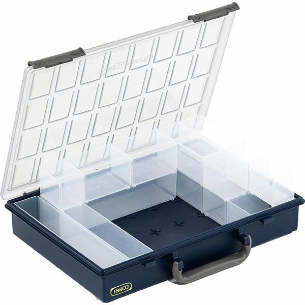 ラーコ パーツケース アソーター 55 4×8-15 (136211)(5733439136211) インサート15個付属 スライドラッチ 半透明フタ RAACO