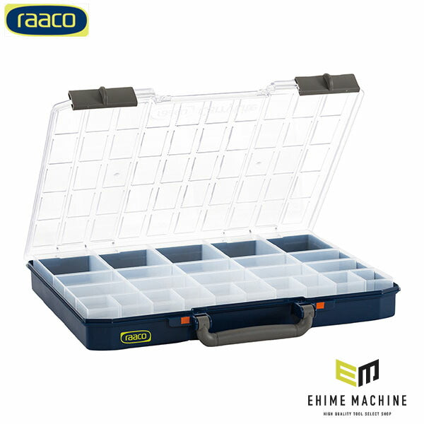 ラーコ パーツケース キャリーライト 55 5×10-25/2 (136273)(5733439136273) トレー25個付属 スライド式ロック 認識ラベル付 RAACO