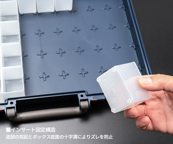 ラーコ パーツケース キャリーライト 55 5×10-50 (136280)(5733439136280) トレー50個付属 スライド式ロック 認識ラベル付 RAACO