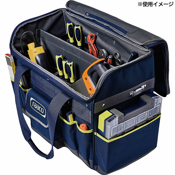 ラーコ ツールバッグ キャリー付 (760232)(5733439760232) 一体型トロリー 静音ゴムホイール 耐荷重25kg RAACO