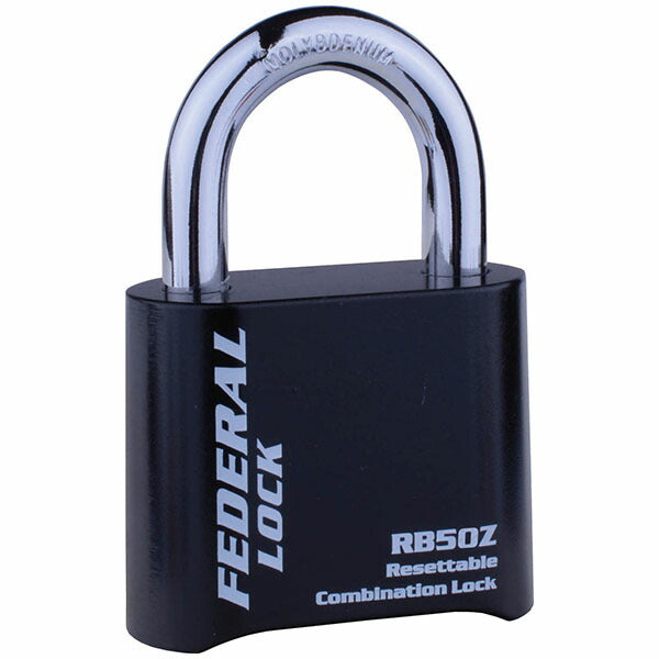 日本正規品 フェデラル ダイヤル式南京錠チェンジKEY付ブラック (RB50ZR-BK-P)(4545301109282) FEDERAL