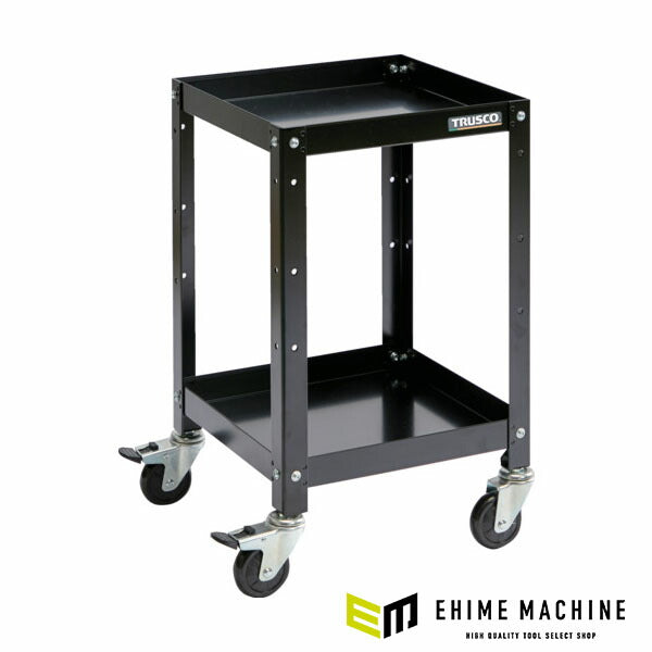 TRUSCO RBW-642 BK ツールワゴン ラビットワゴン 400X350 ゴム車輪 ブラック トラスコ中山
