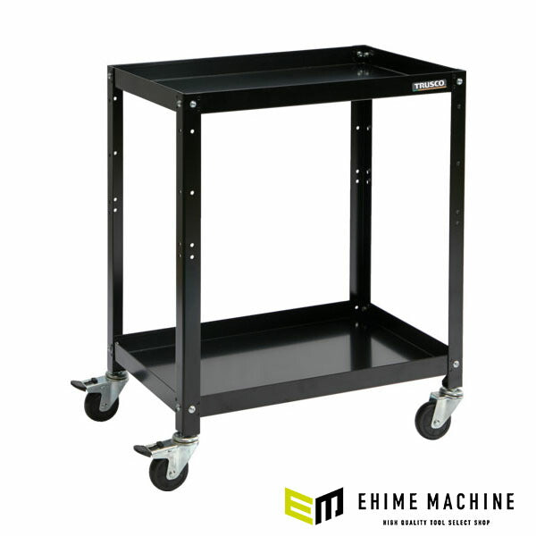 TRUSCO RBW-672 BK ツールワゴン ラビットワゴン 700X450 ゴム車輪 ブラック トラスコ中山