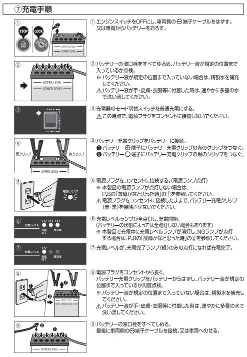 大自工業 バッテリー充電器 DC12V/6A 農機・船舶対応 高電圧充電対応 (RC-5)(4906918178076)