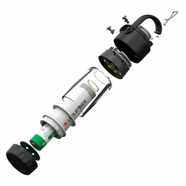 日本正規品 レッドレンザー LEDランタン ML4 White 白色光 300lm 充電式 単3電池兼用 IP66防水 マグネット充電 カラビナフック付 超軽量71g キャンプ 作業 (502053) (4058205017886) Ledlenser