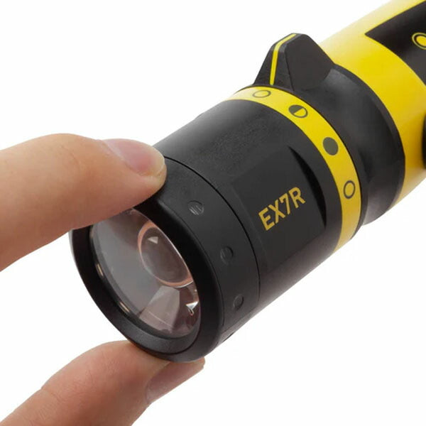 日本正規品 レッドレンザー 充電式防爆懐中電灯 EX7R 220lm 照射距離140m IP68防水 フォーカス機能付 ゾーン1/21対応 防爆検定合格品 ロータリースイッチ (502101) (4058205018630) Ledlenser