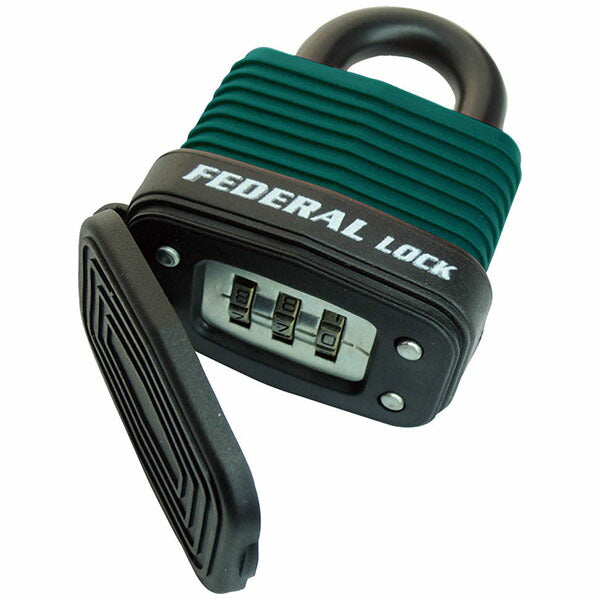 日本正規品 フェデラル 屋外用ダイヤル式南京錠 40mm グリーン (RL40W-GN-P)(4545301102269) FEDERAL