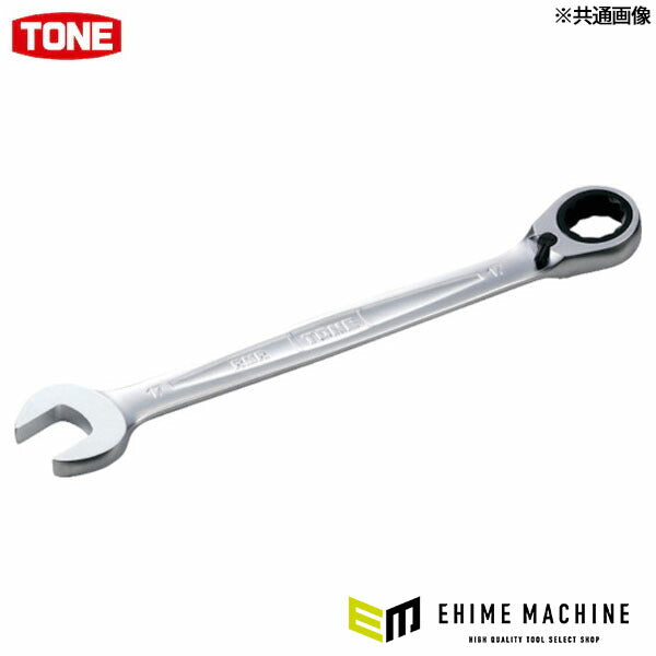 TONE ラチェットメガネレンチ 切替式 24mm 72枚ギア 送り角5° 13°オフセット ハンガータイプ (RMR-24HP)(4953488212211) トネ