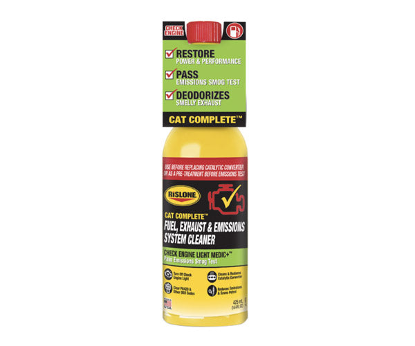 RISLONE RP-44720 CATコンプリート 425ml 正規品 リスローン 排気ガス検査対策の究極の燃料系クリーナー ガソリン触媒&O2センサー&EGR対応